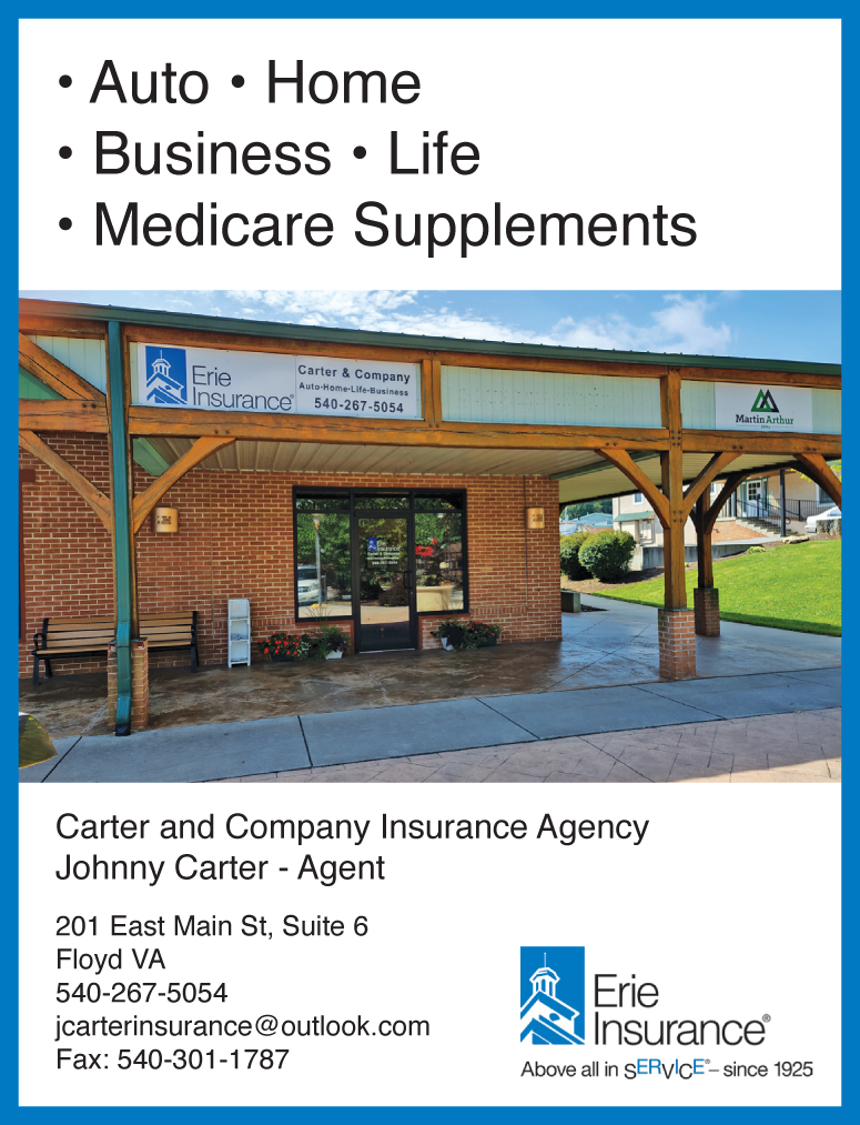 Carter and Company / Erie Insurance Floyd Virginia Magazine